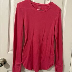 Old Navy Vibrant Pink Long Sleeve Tee